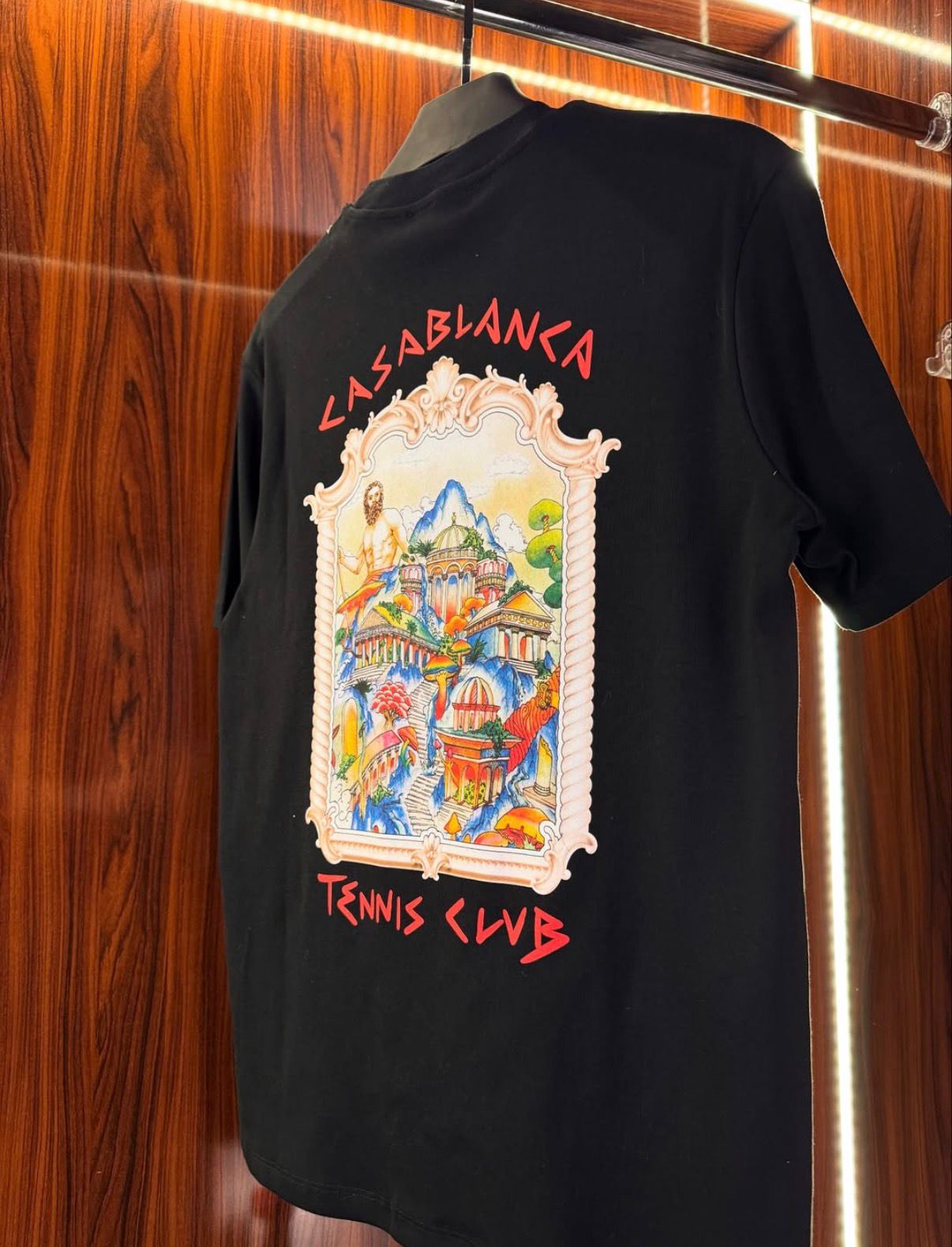 Casablanca “Tennis Club” Black Tee