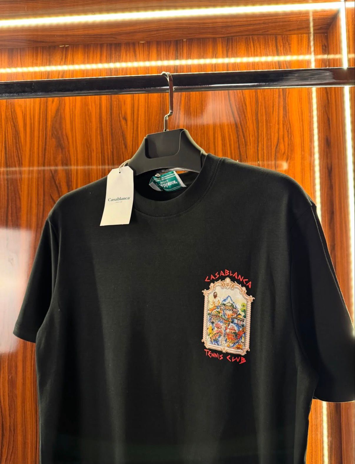 Casablanca “Tennis Club” Black Tee